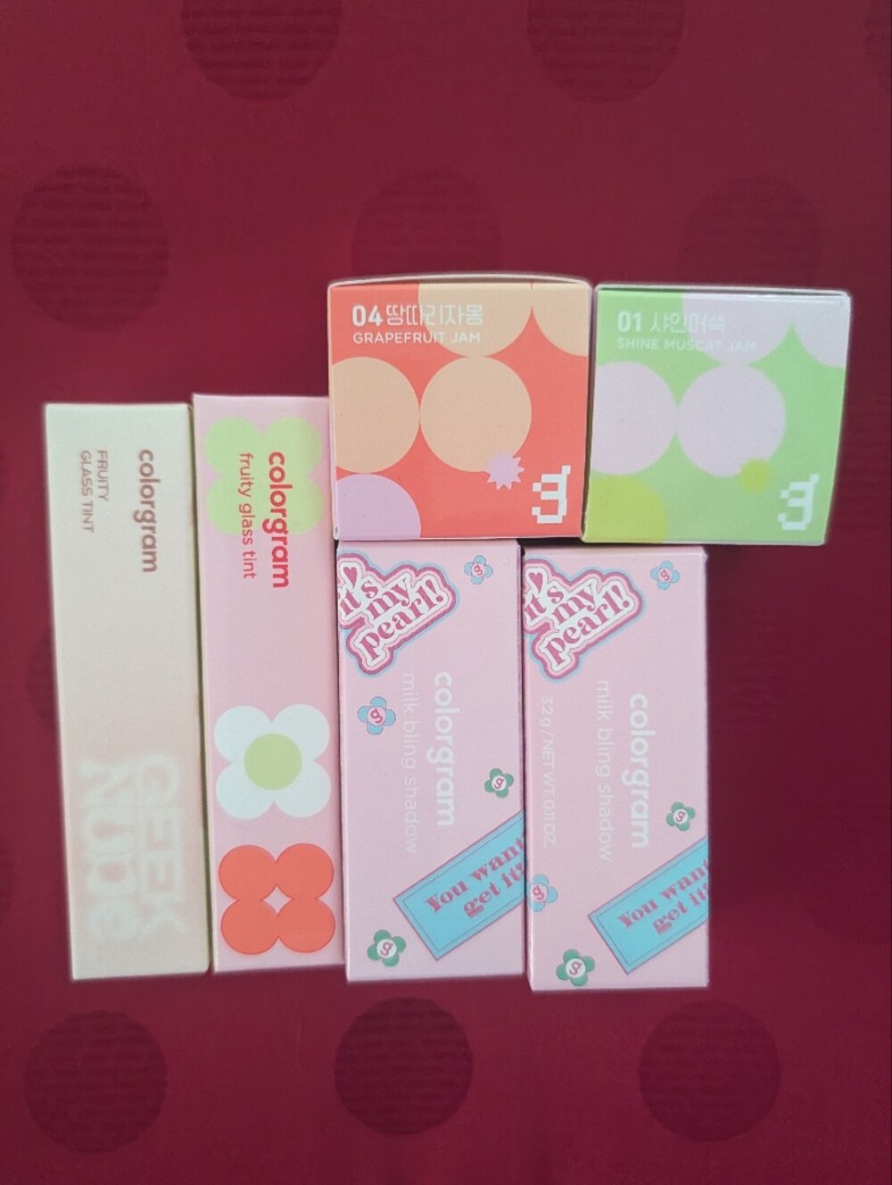 Colorgram Lip & Shadow Bundle Fruity Glass Tint & Milk Bling Shadow & Dory Jam